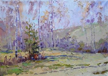 Oil painting Spring forest Serdyuk Boris Petrovich thumb