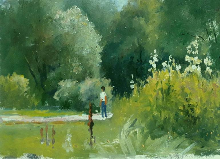 Original Realism Landscape Painting by Andrii Zhyvodorov