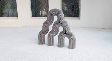 Original Art Deco Abstract Sculpture by J A N P A U L