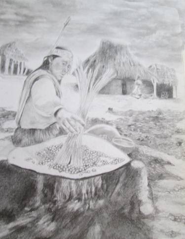 Print of Documentary Rural life Drawings by lilia ponce