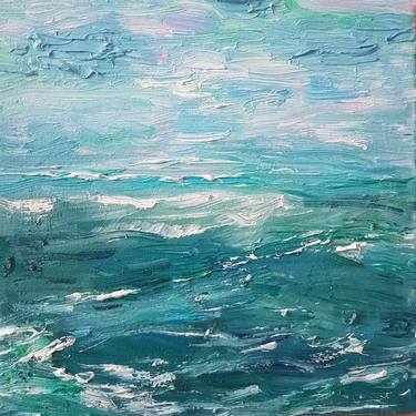 Print of Seascape Paintings by Margarita Manoli