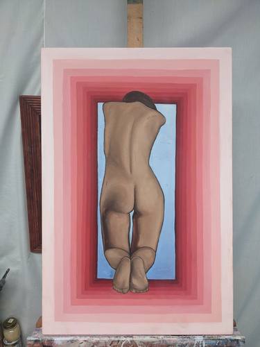 Original Abstract Body Painting by Sasha Alexandria