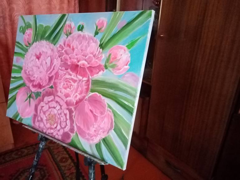 Original Fine Art Floral Painting by LARISA SELIVANOVA