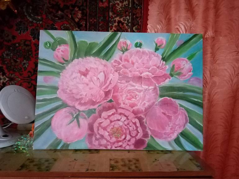 Original Fine Art Floral Painting by LARISA SELIVANOVA