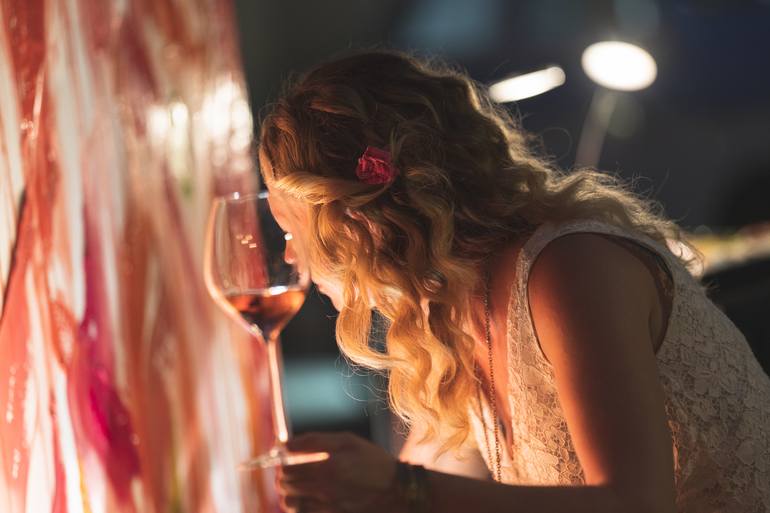 Original Abstract Expressionism Abstract Painting by Penelope Moore