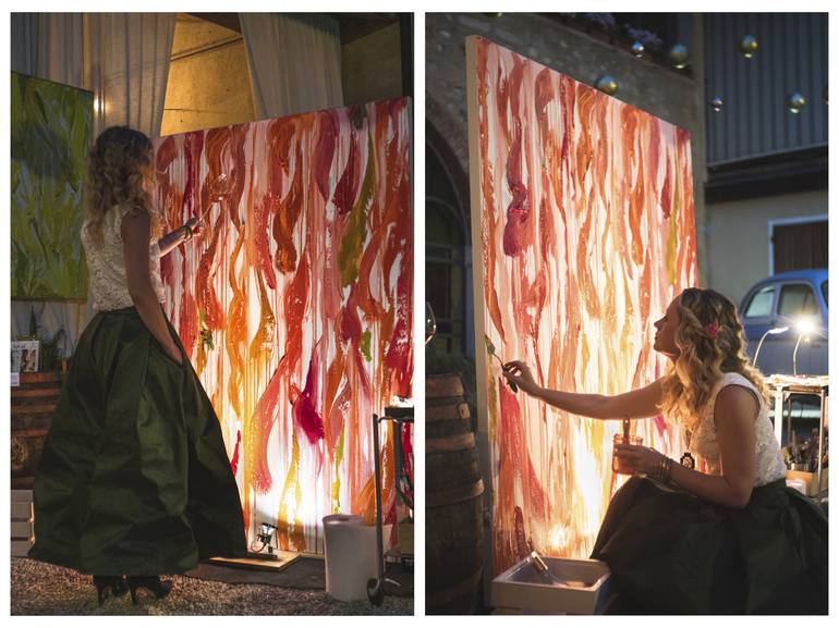 Original Abstract Expressionism Abstract Painting by Penelope Moore