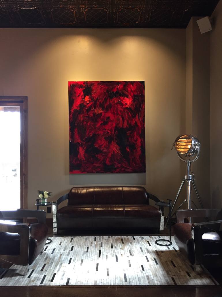 Original Abstract Expressionism Abstract Painting by Penelope Moore