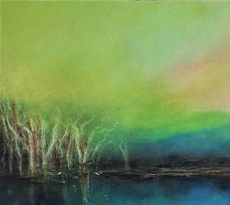 Original Impressionism Landscape Painting by Deepali Chaudhary