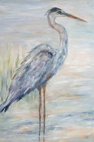 Blue Heron in Marsh thumb