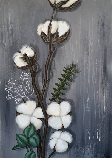 Original Figurative Floral Paintings by Liudmyla Bukhantseva