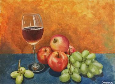 Original Fine Art Still Life Paintings by Susaan's Art