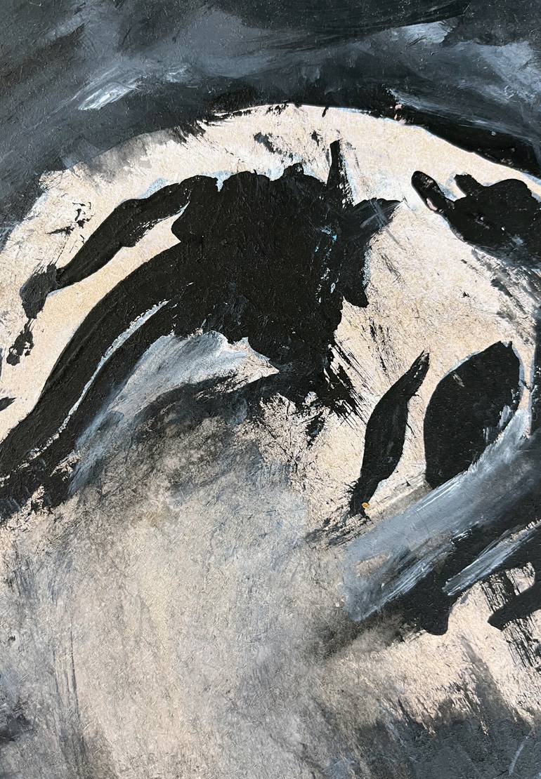 Original Abstract People Painting by Tolga Kutlu