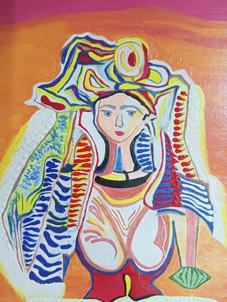Original Abstract Expressionism Pop Culture/Celebrity Painting by Hansa Dodeja