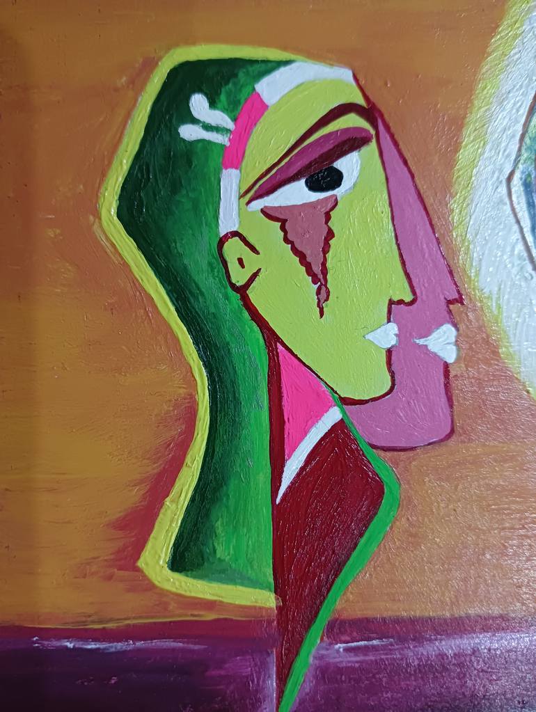 Original Abstract Expressionism Pop Culture/Celebrity Painting by Hansa Dodeja