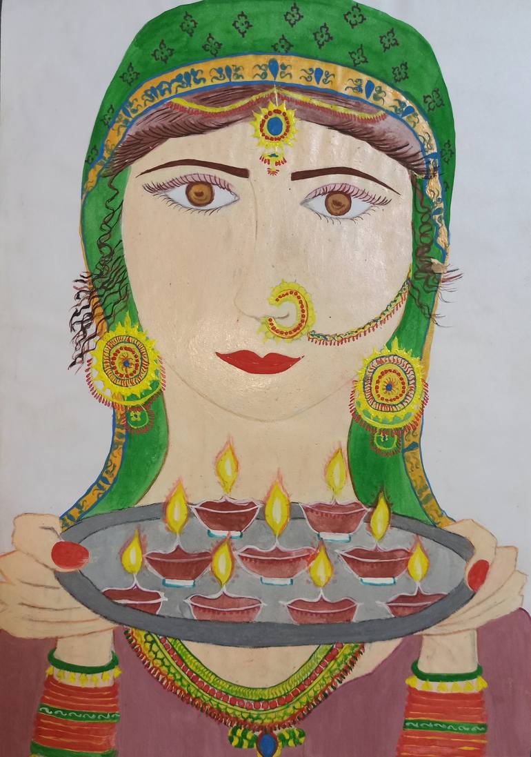 Original Culture Painting by Hansa Dodeja