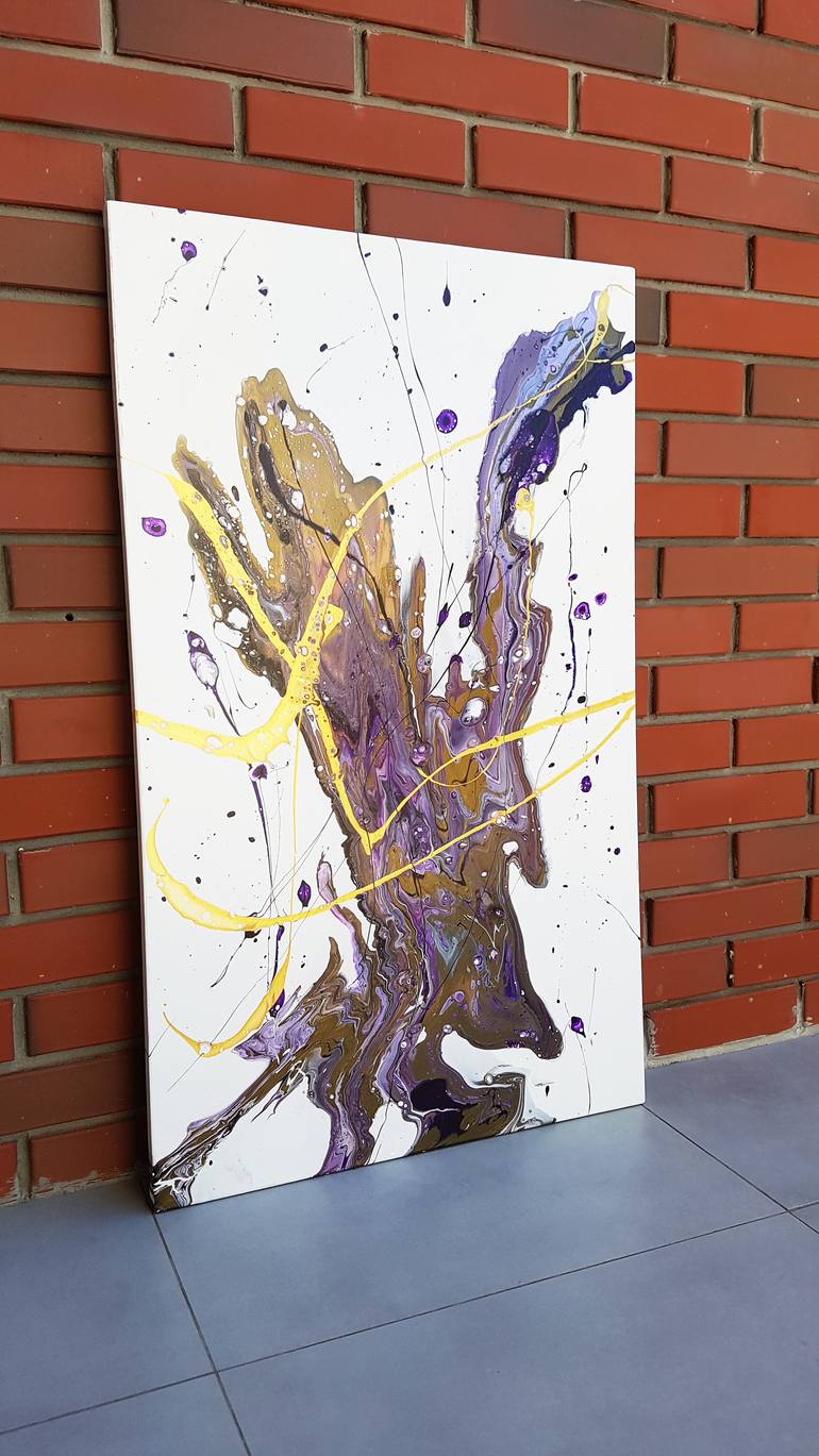 Original Abstract Expressionism Abstract Painting by Nastya Li