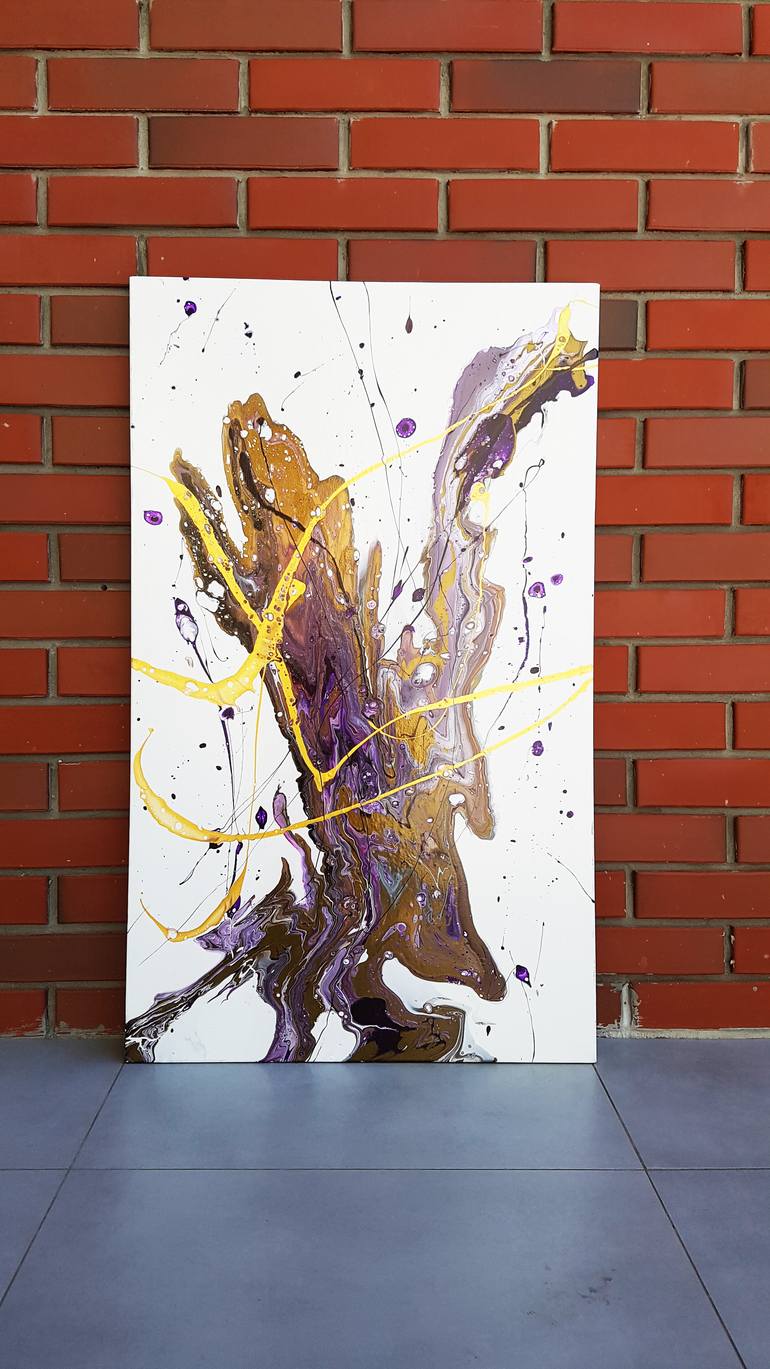 Original Abstract Expressionism Abstract Painting by Nastya Li