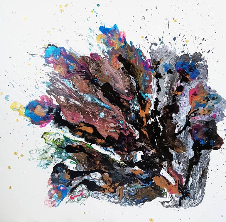 Print of Abstract Expressionism Abstract Painting by Nastya Li