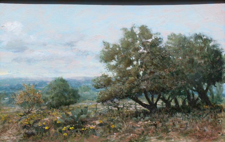 Texas Hill Country Painting by Chris Trinidad Saatchi Art