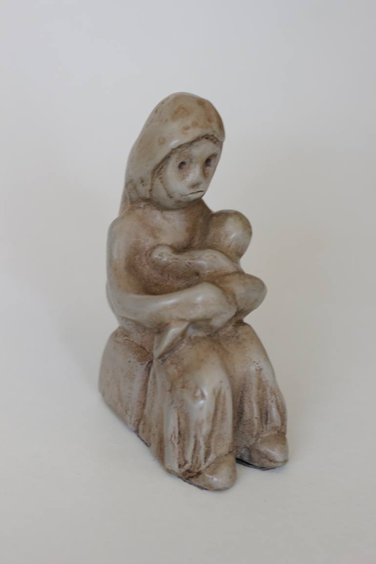 Original Figurative Women Sculpture by Michalis Kevgas
