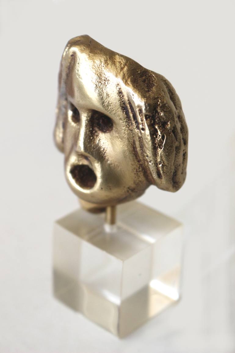 Original Figurative People Sculpture by Michalis Kevgas