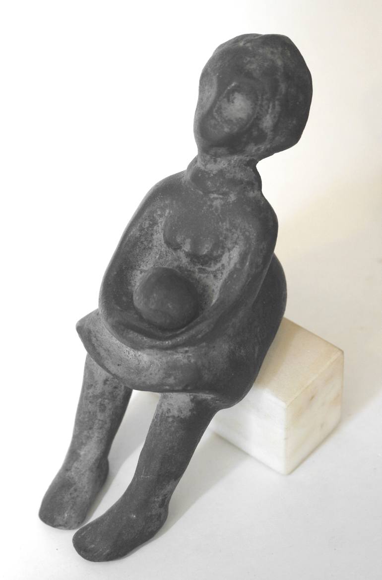 Original Figurative People Sculpture by Michalis Kevgas