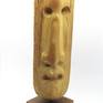 A wooden sculpture insired from the african art culture.
Sculptured on natural wood, mounted on a wooden base.