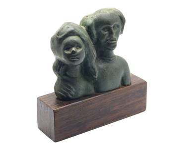 Original Figurative Love Sculpture by Michalis Kevgas