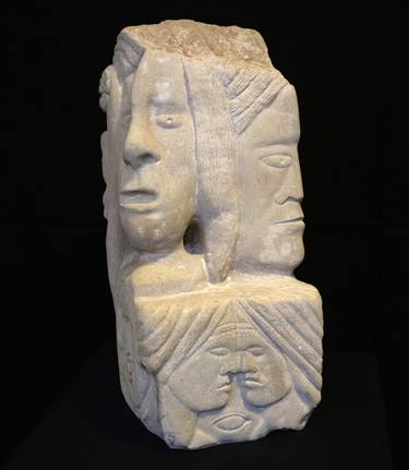Stone composition with many faces and forms thumb