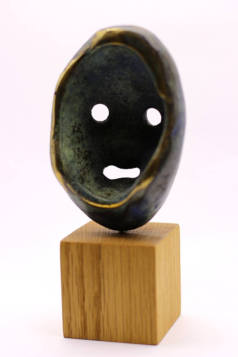 Original Expressionism People Sculpture by Michalis Kevgas