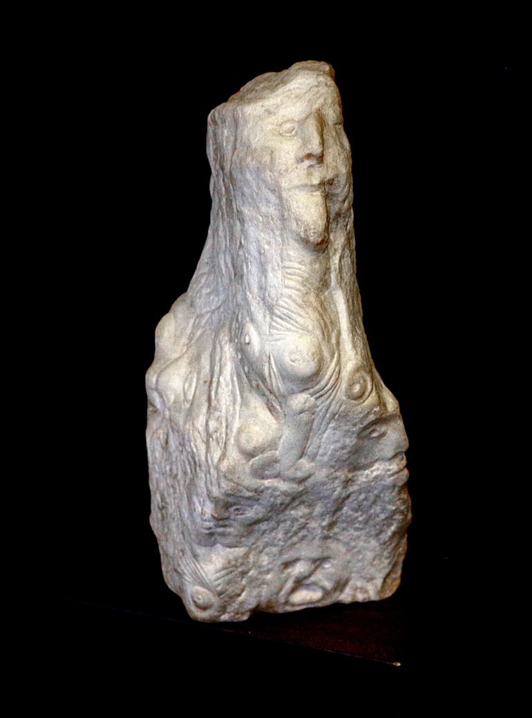 Original Figurative People Sculpture by Michalis Kevgas