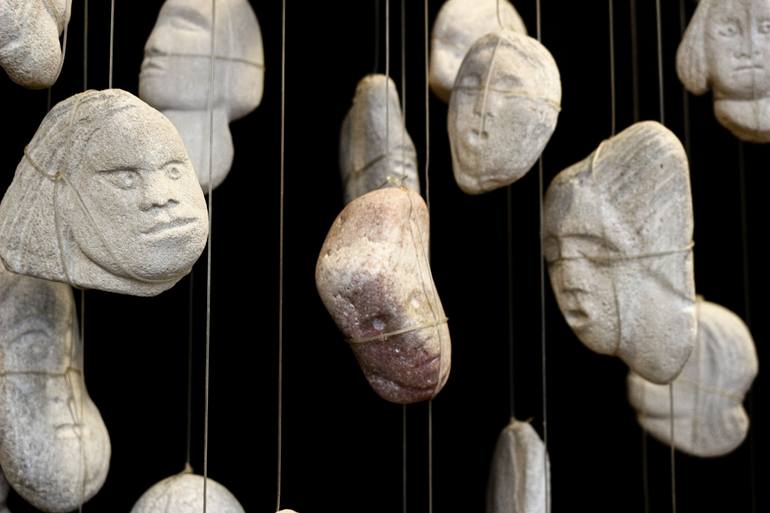 Original Art Deco People Sculpture by Michalis Kevgas