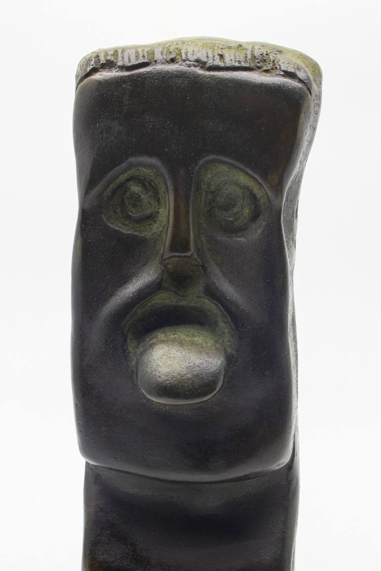 Original Expressionism People Sculpture by Michalis Kevgas