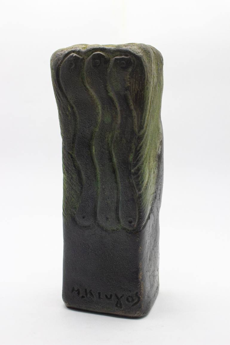 Original Expressionism People Sculpture by Michalis Kevgas