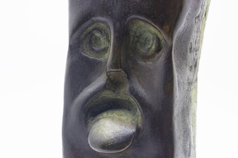 Original Expressionism People Sculpture by Michalis Kevgas