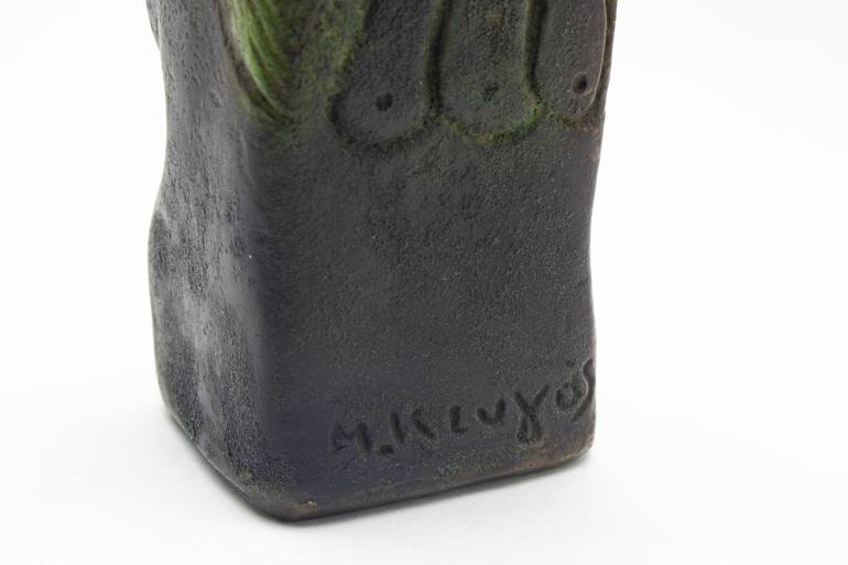 Original Expressionism People Sculpture by Michalis Kevgas