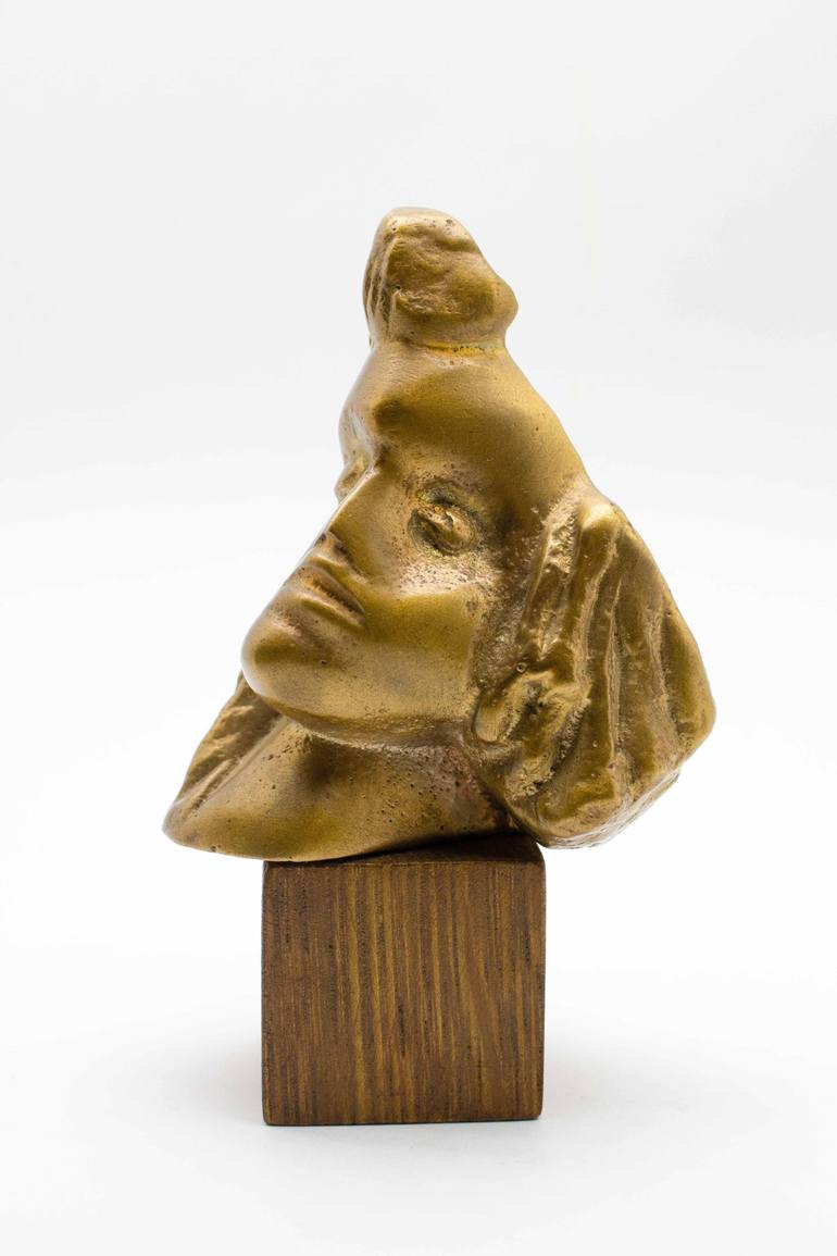 Original Expressionism People Sculpture by Michalis Kevgas