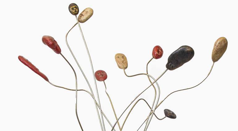 Original Art Deco People Sculpture by Michalis Kevgas