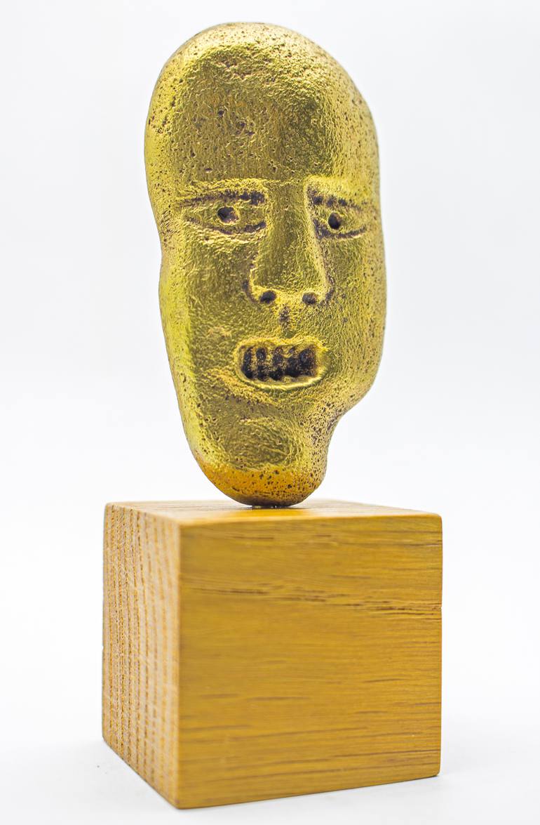 Original Expressionism People Sculpture by Michalis Kevgas