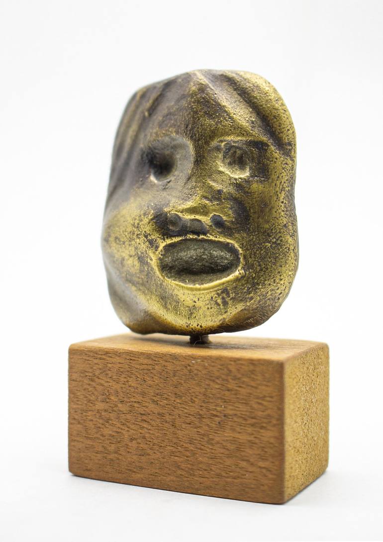 Original Expressionism People Sculpture by Michalis Kevgas