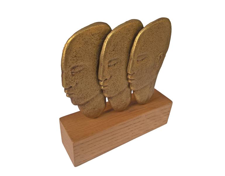 Original Expressionism People Sculpture by Michalis Kevgas