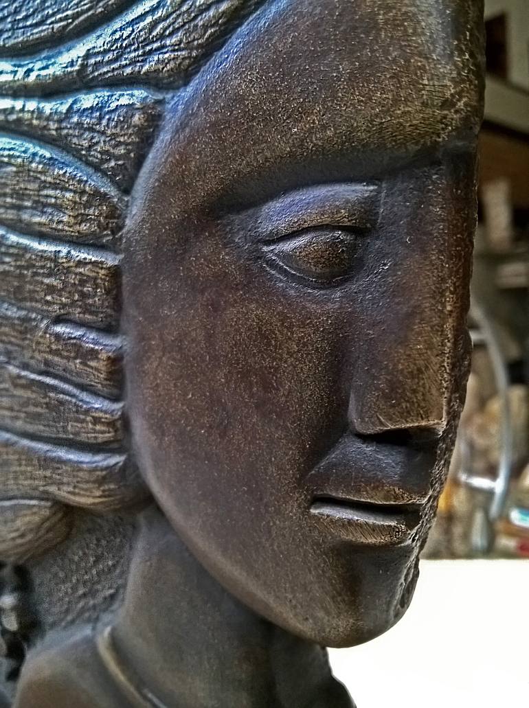 Original Expressionism People Sculpture by Michalis Kevgas