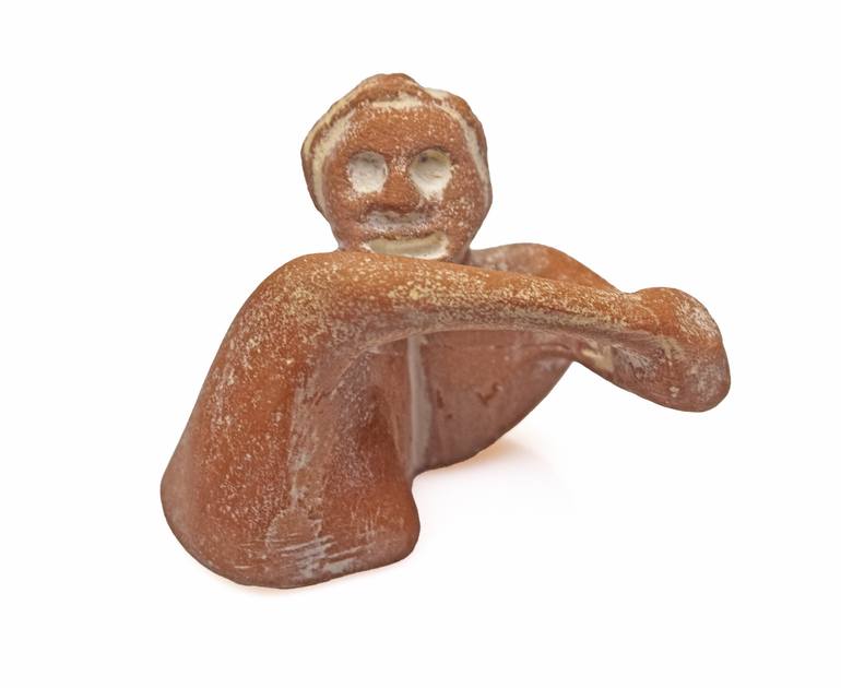 Original Art Deco People Sculpture by Michalis Kevgas