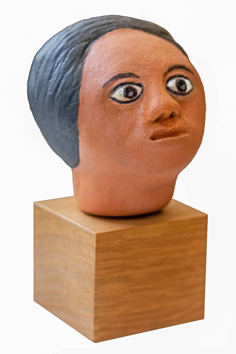 Original Figurative People Sculpture by Michalis Kevgas