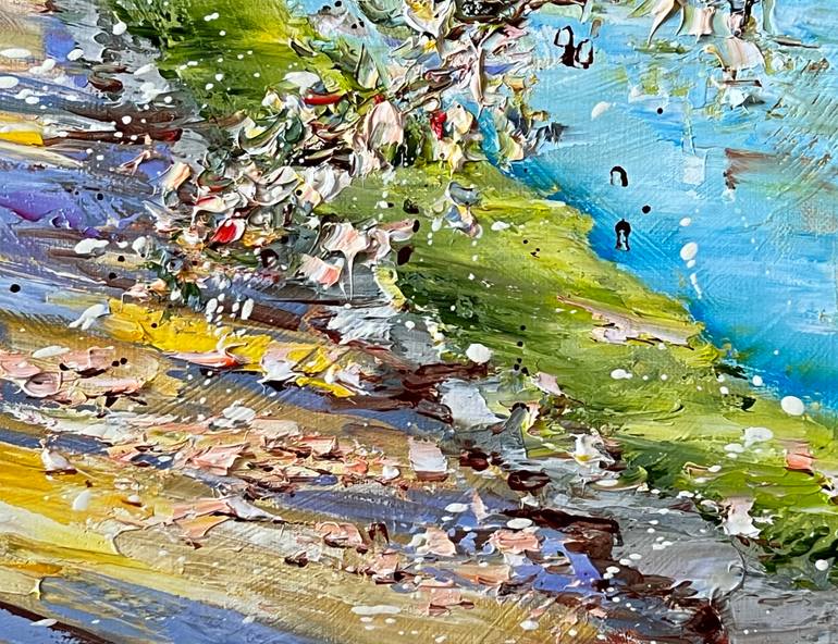 Original Impressionism Children Painting by Diana Malivani