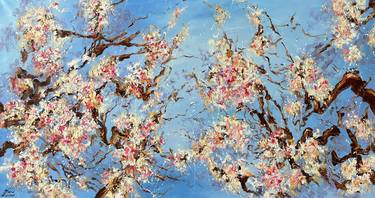 Original Impressionism Garden Paintings by Diana Malivani