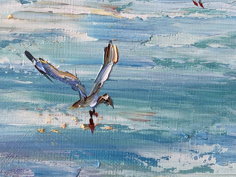 Original Impressionism Seascape Painting by Diana Malivani