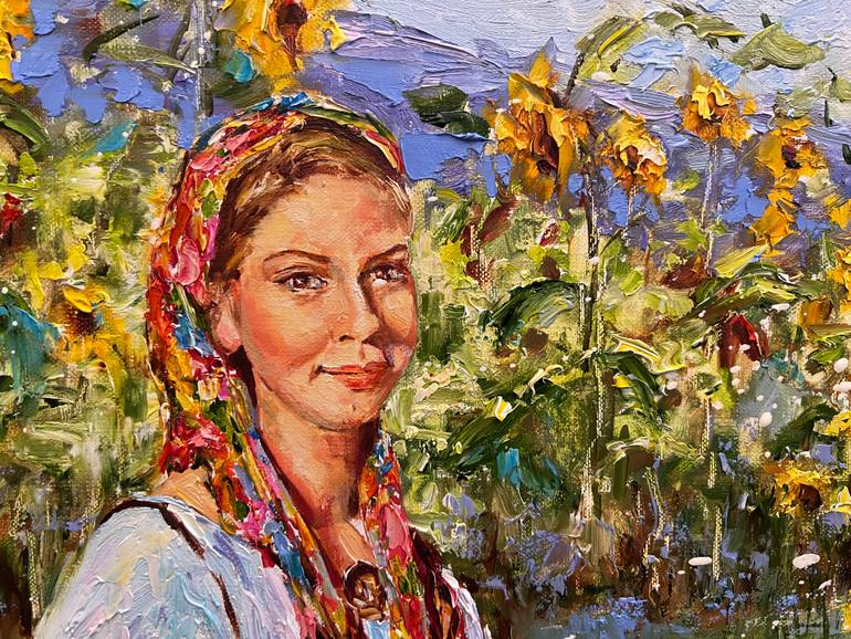 Original Impressionism People Painting by Diana Malivani