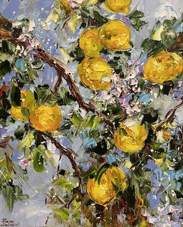 Original Impressionism Garden Paintings by Diana Malivani