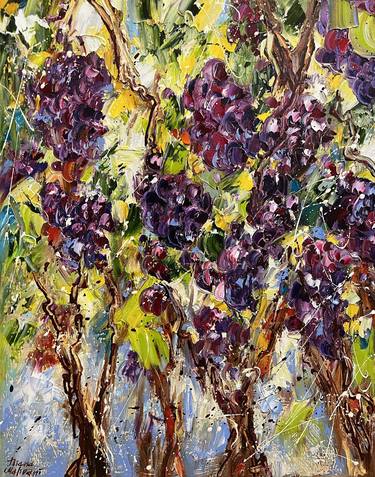 Original Impressionism Garden Paintings by Diana Malivani
